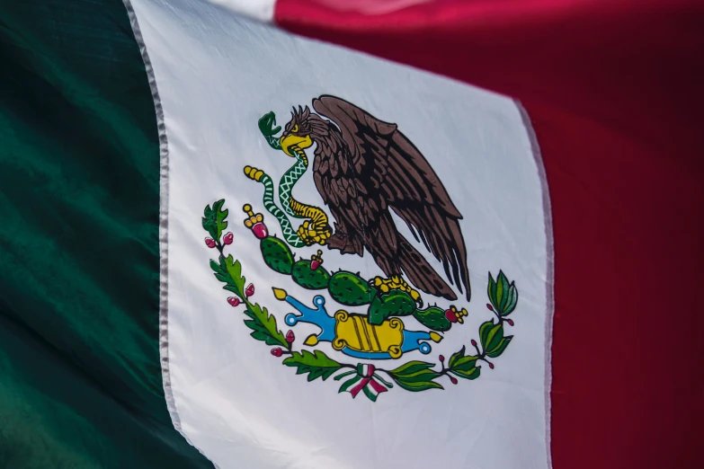 the flag of mexico is shown here