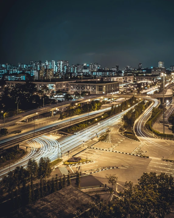 a picture taken from a bird's eye view of traffic