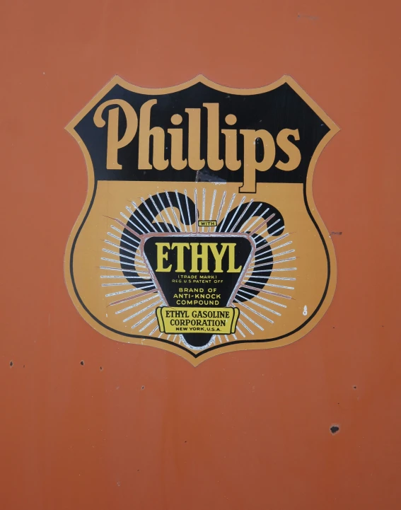 phillips's sign with a picture of an advertit