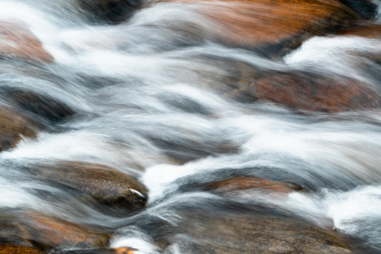 a river with water moving through it