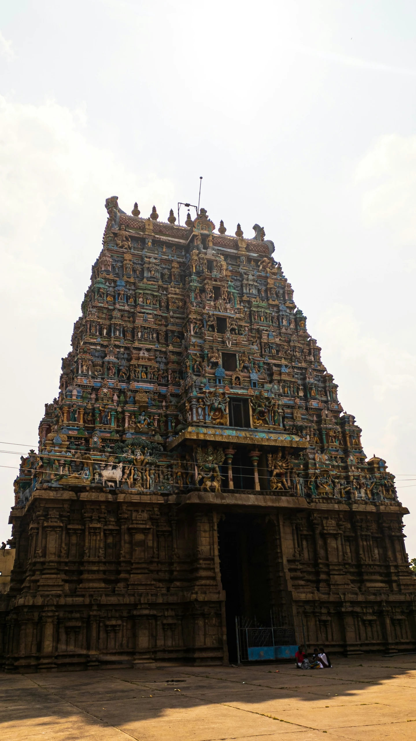 a large brick structure with an ornate entrance