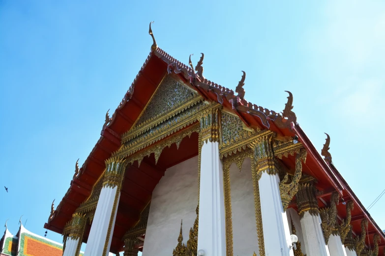 an artistic building with elaborate carvings and columns