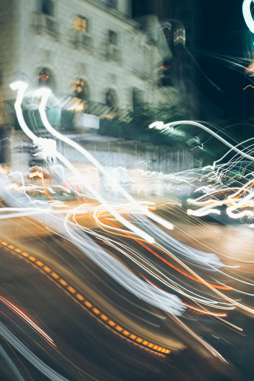 a traffic jam shows cars driving on the highway