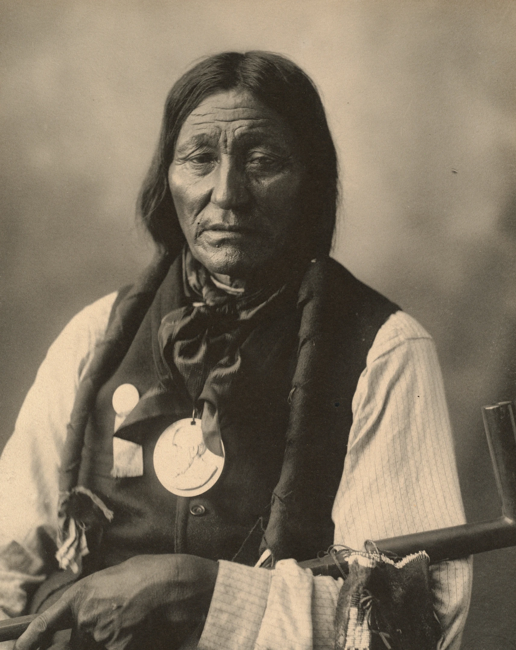 an old native american indian po