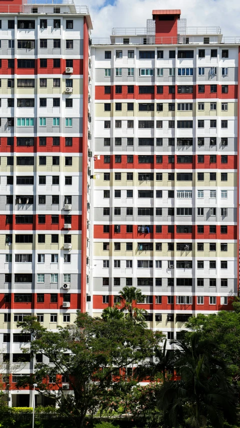 a building with a lot of balconies on the outside