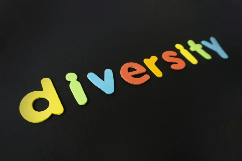 the word divety written in colored letters