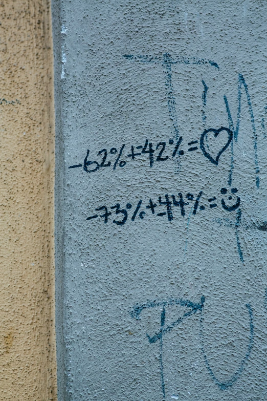 graffiti on the side of a building in korea