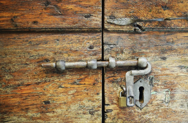 an image of a door with a lock on it