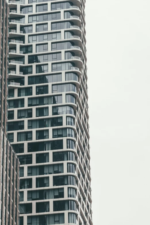 the side of an office building is shown from across the street