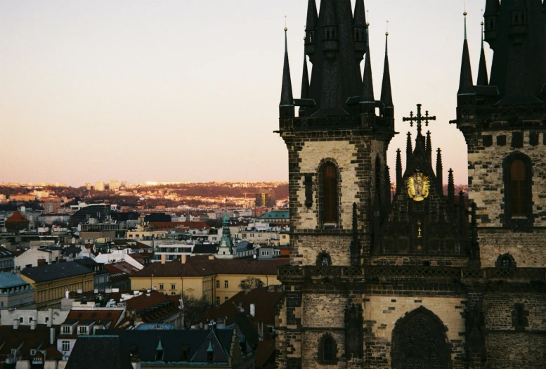 a po of an old church tower in europe