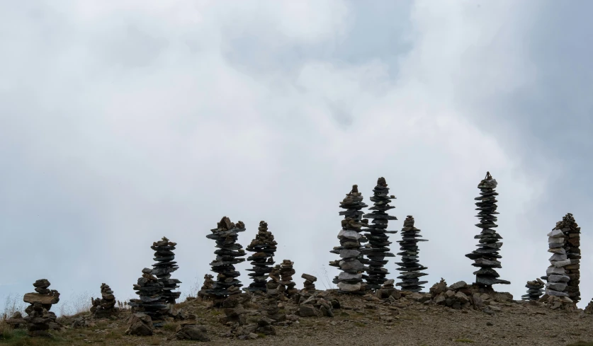 an image of a group of rocks on a rocky hill