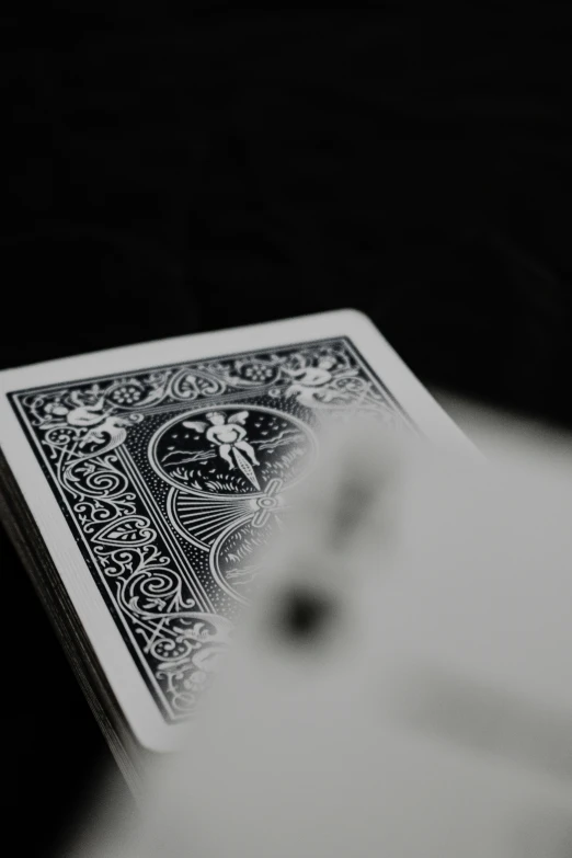 a close up s of a playing card