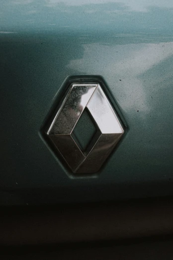 the front of the car showing a symbol