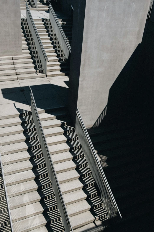 a stairway of some sort going up a wall