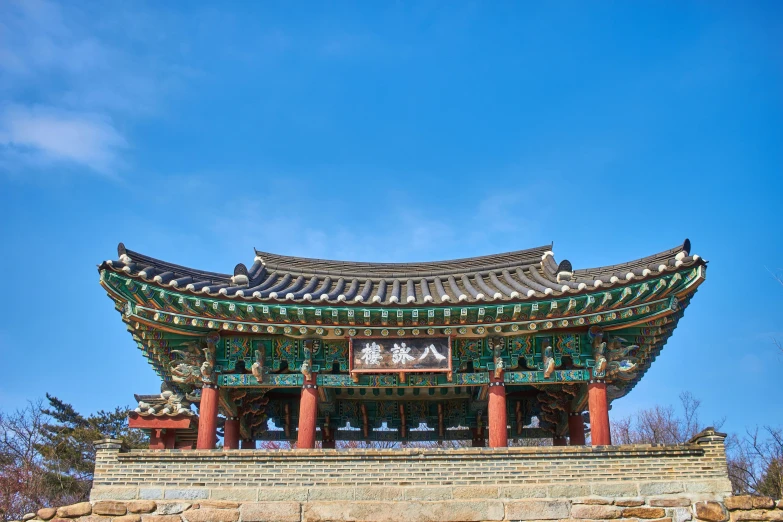 a tall asian structure that appears to be a chinese pagoda