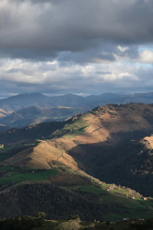 a view of the mountains from an overlook