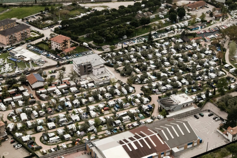 a residential area in a residential area with lots of parked cars