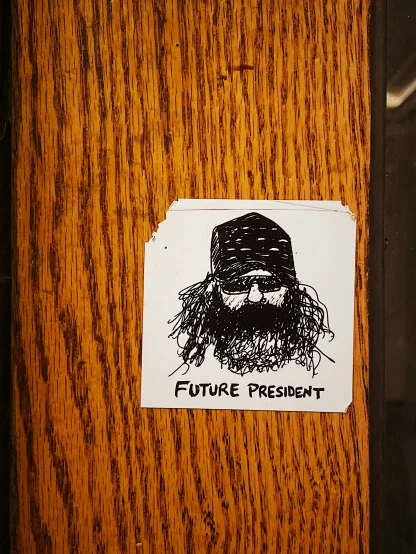 a po of the sticker that is on the door