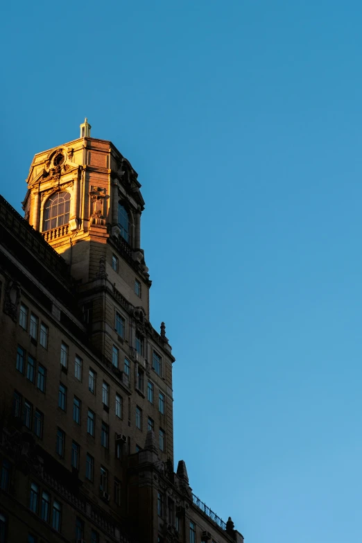 a tower with two clock faces near the top