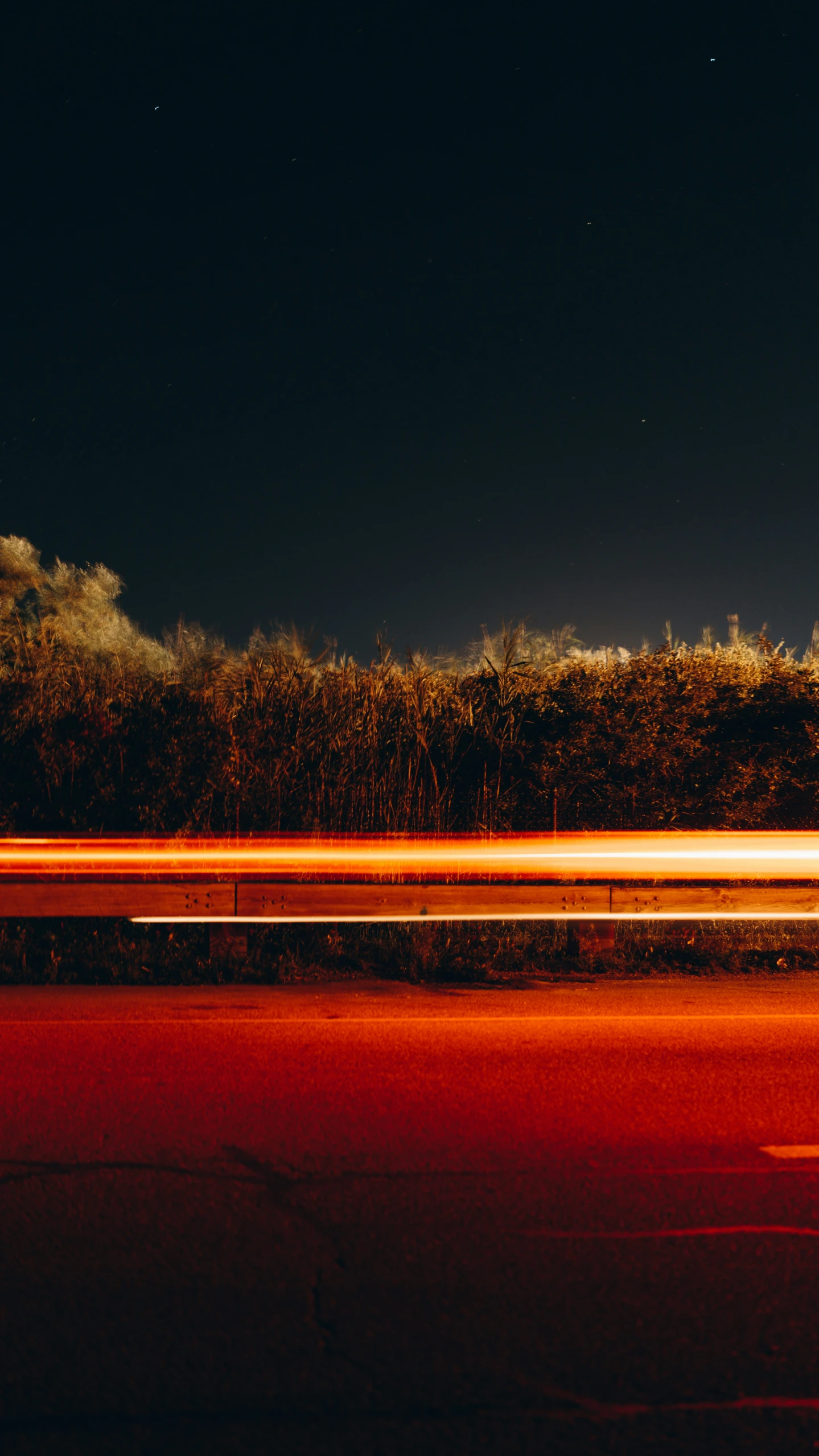 a po taken at night in an empty parking lot