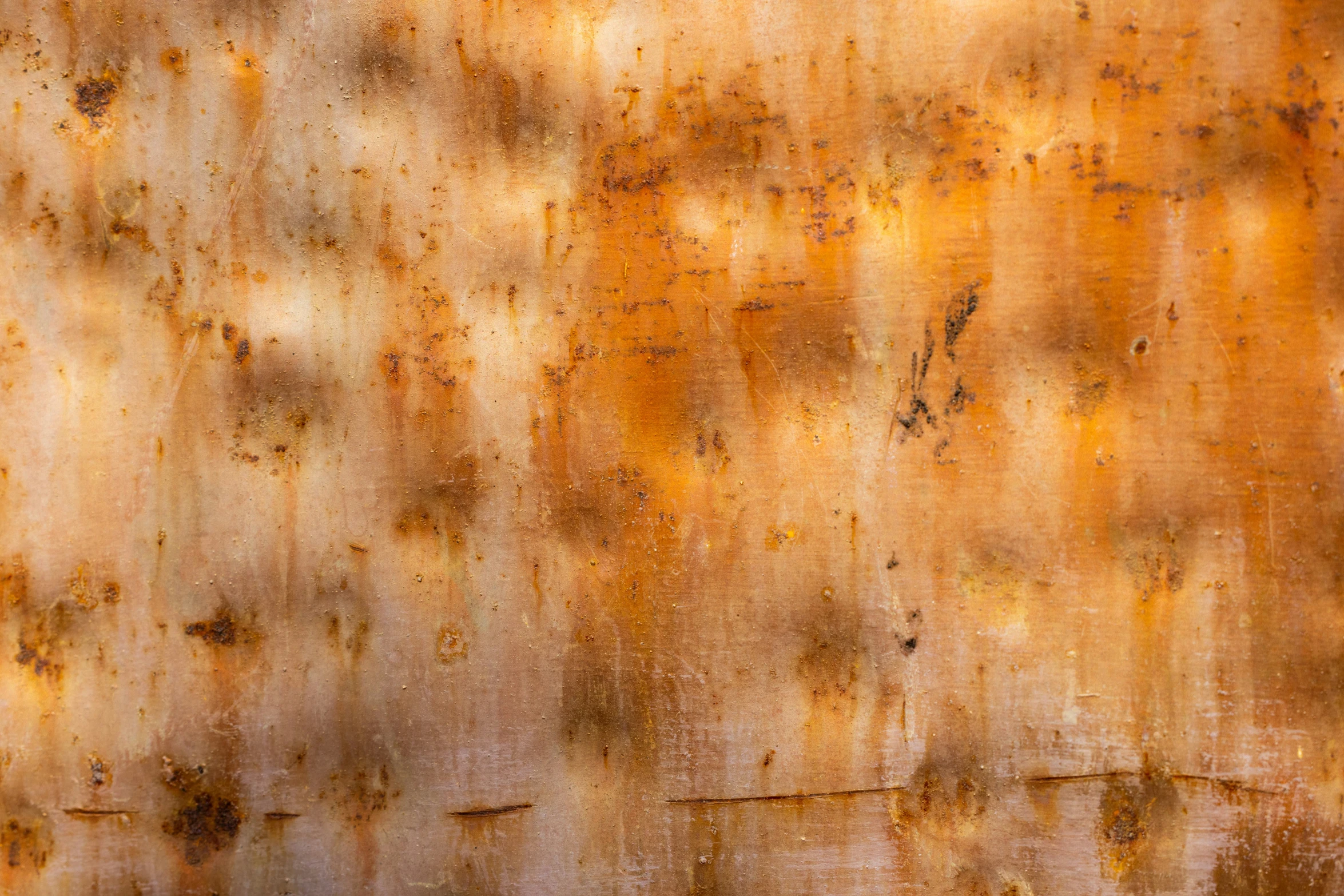 rusted and peeling surface in various colors and patterns