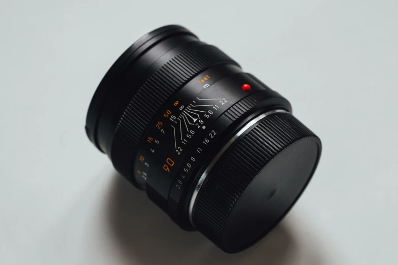 the lens on a white background with space around it