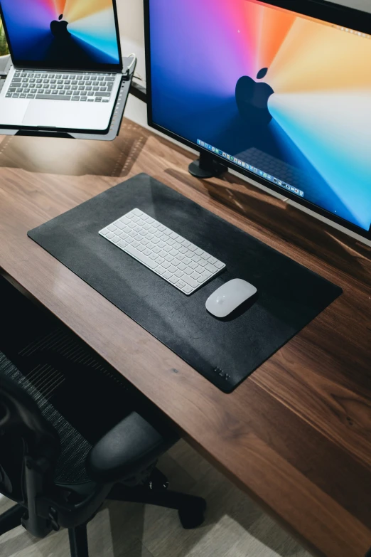 the keyboard is being changed to use both of the two computers