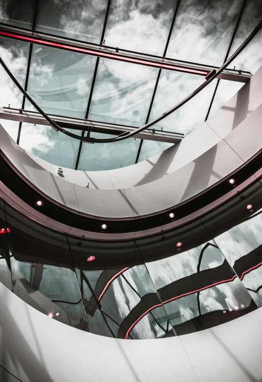 a very pretty looking inside of a building with an interesting structure