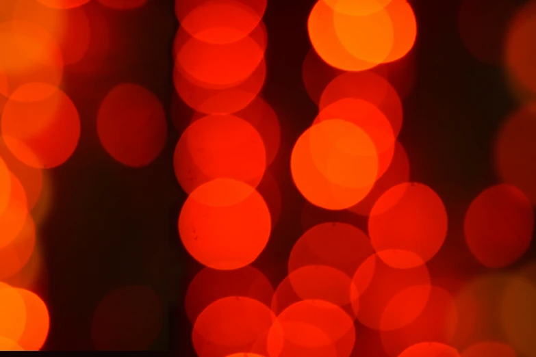 blurry lights of different shades in red and orange