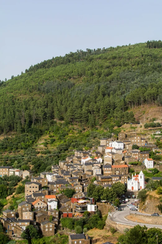 the town in the valley is situated very close