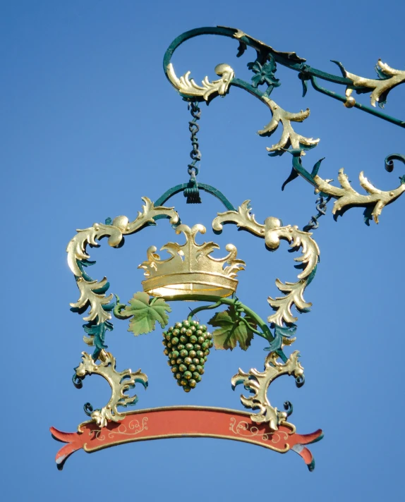 a clock that reads time with some decorations on it