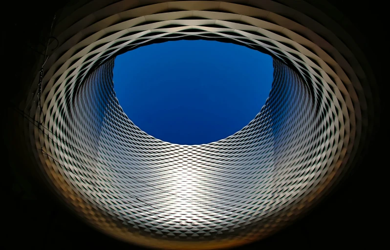 a view from a very close up s of the structure in the shape of a ring