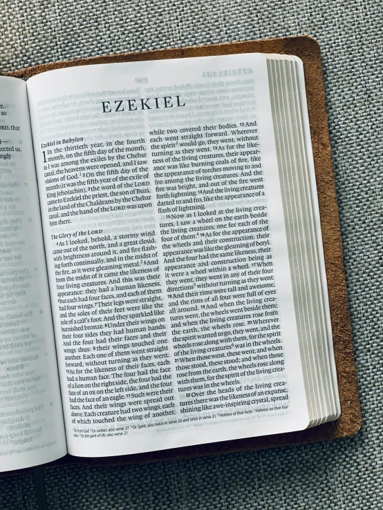 an open book sitting on top of a table