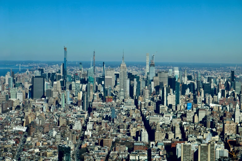 a large number of tall buildings in a city