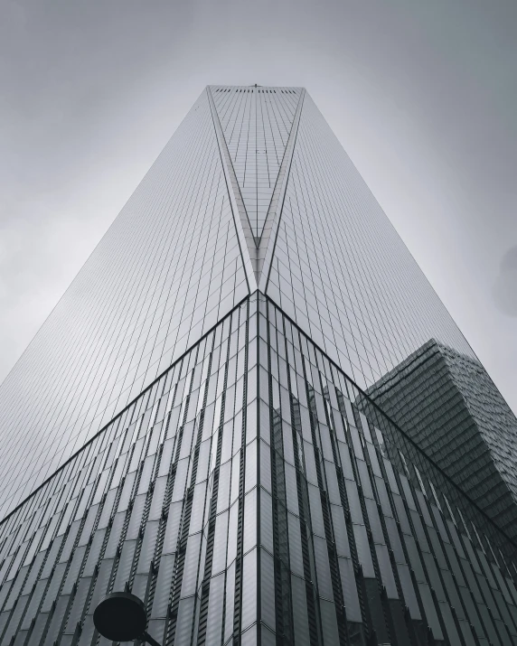 an office building with glass and metal walls