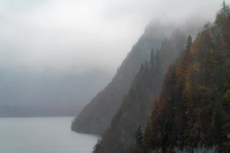an image of fog and rain in the mountains