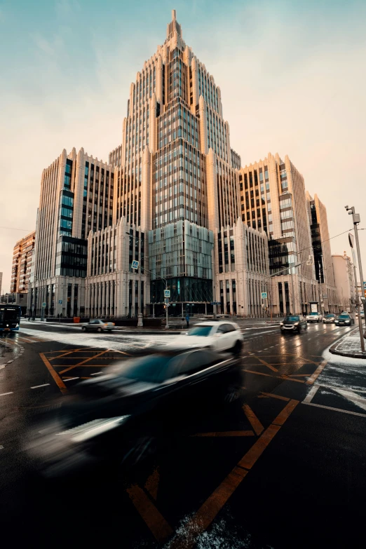 a building is very high up in the air