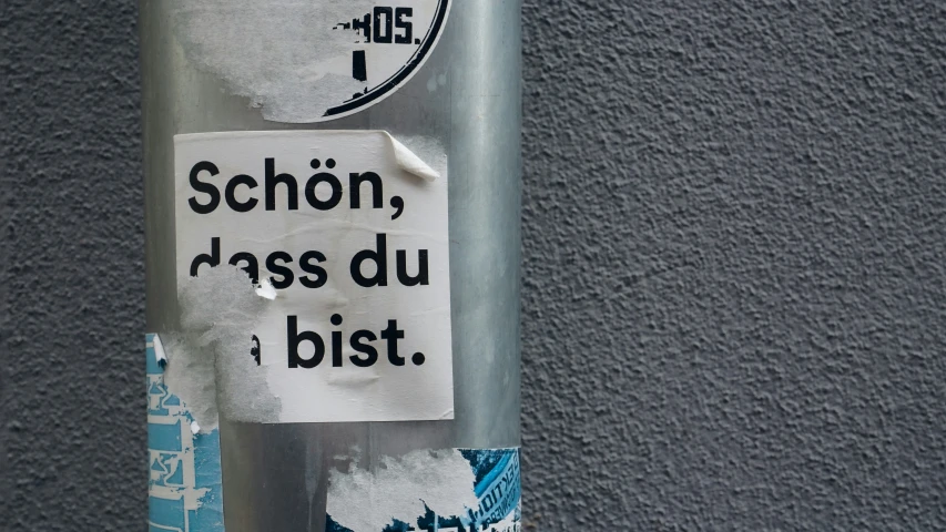 a post has some stickers on it