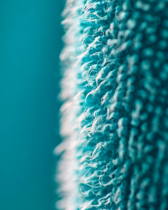 close up image of bright colored blue cloth