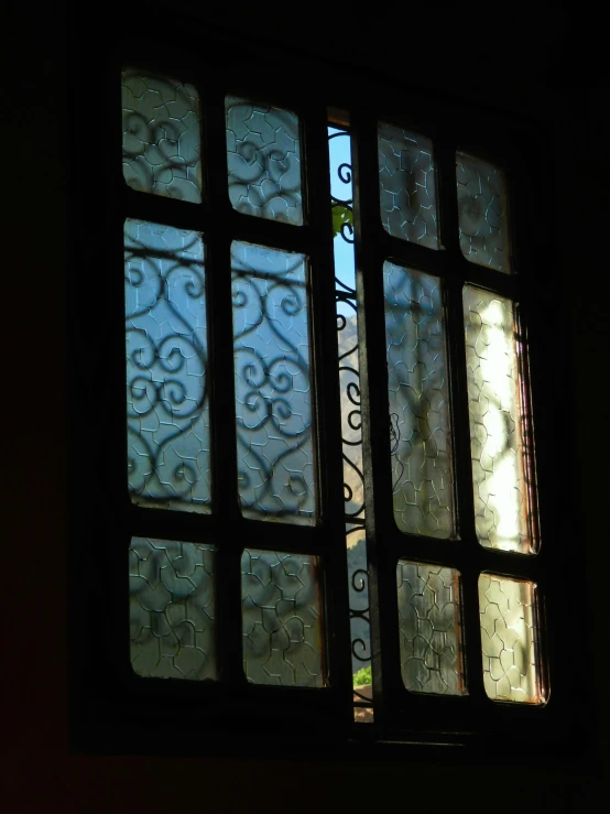 the window is covered by a glass film