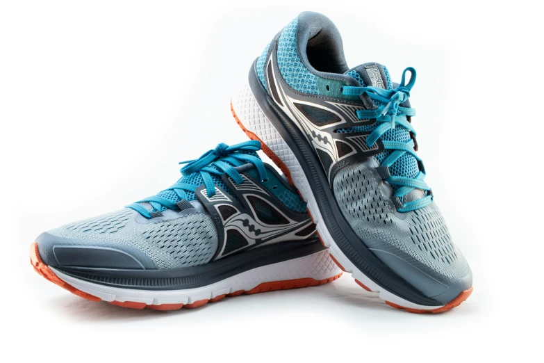 the women's asicsofter running shoes are shown in grey and orange