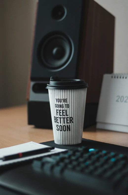 a cup of coffee that reads, you're going to pee better soon
