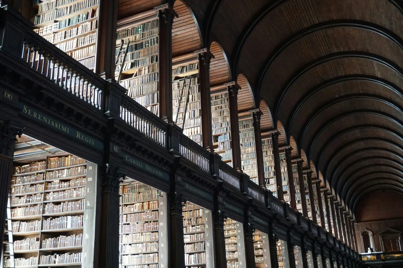 an image of a very large book store