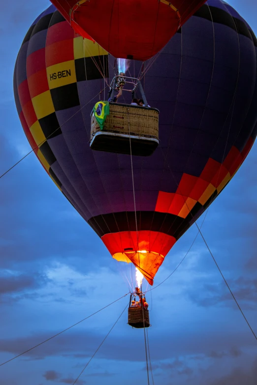 the balloon is flying at very high speed