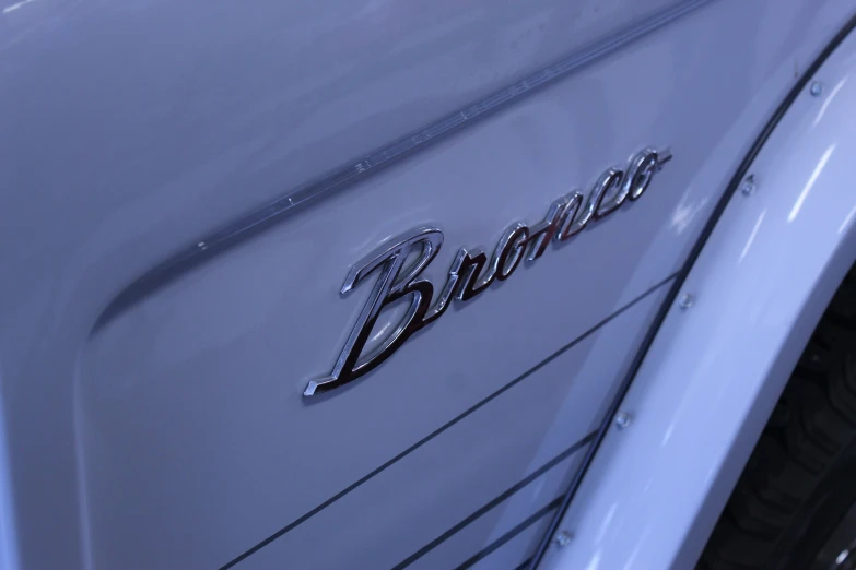 the logo of a classic car is pictured