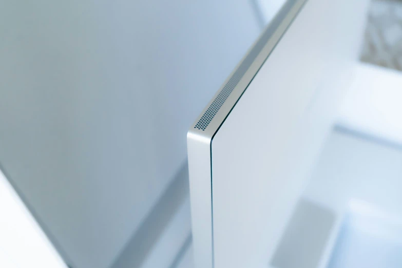 a close up view of the door trim and the corner