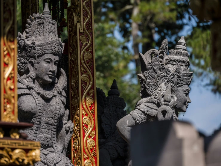 a po taken from the ground looking at various decorations