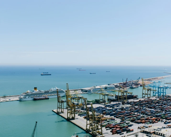 a port with some boats docked at the dock