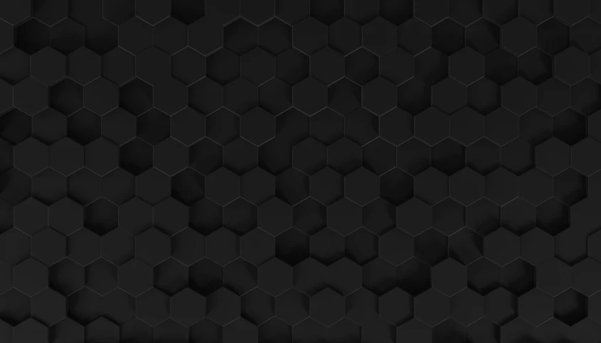 a wall is shown with the black hexagonal background