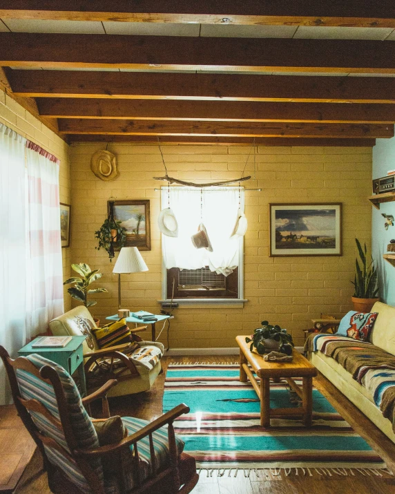 a well decorated living room with an open floor plan